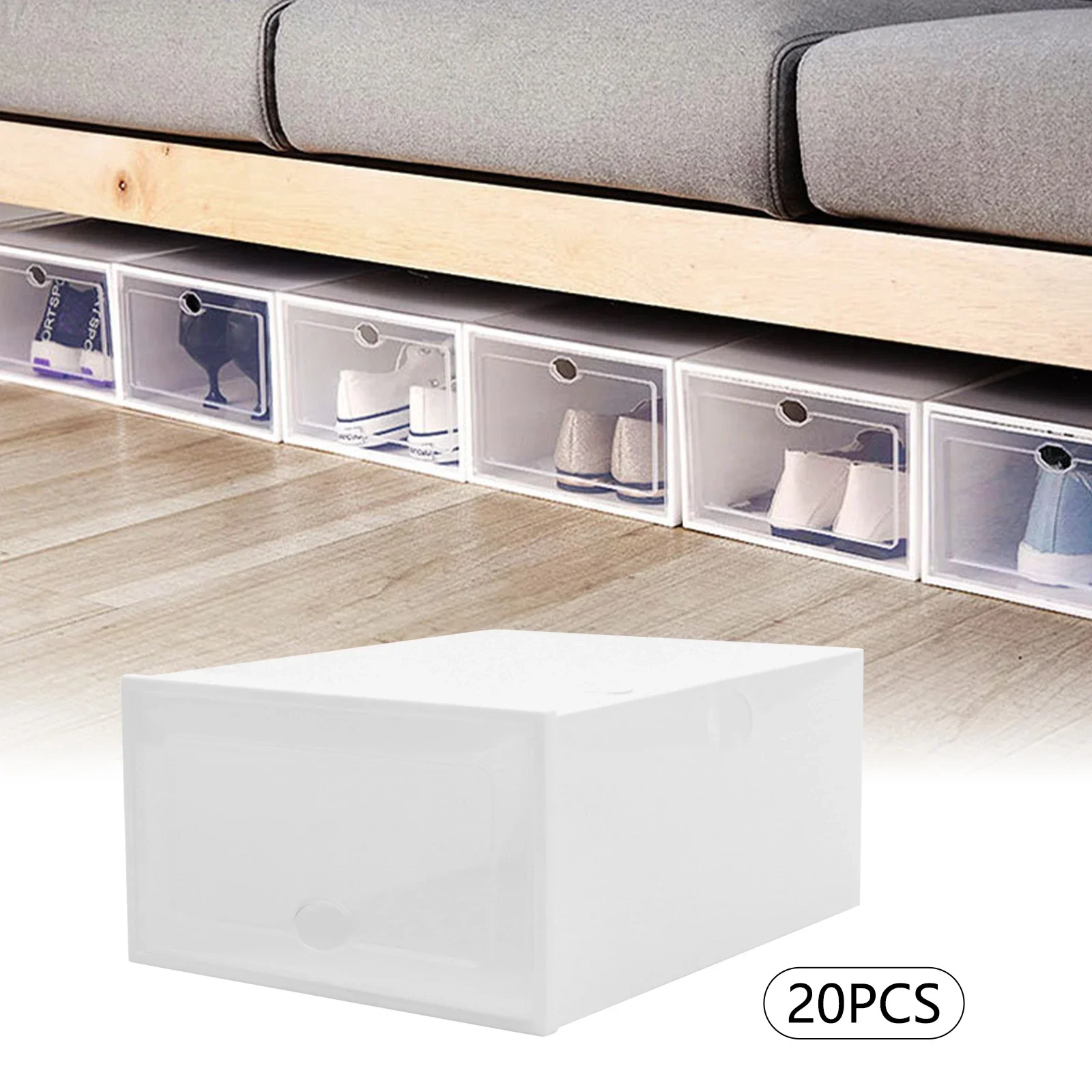 Foldable Shoe Box – Space-Saving, Breathable Design - Image 3