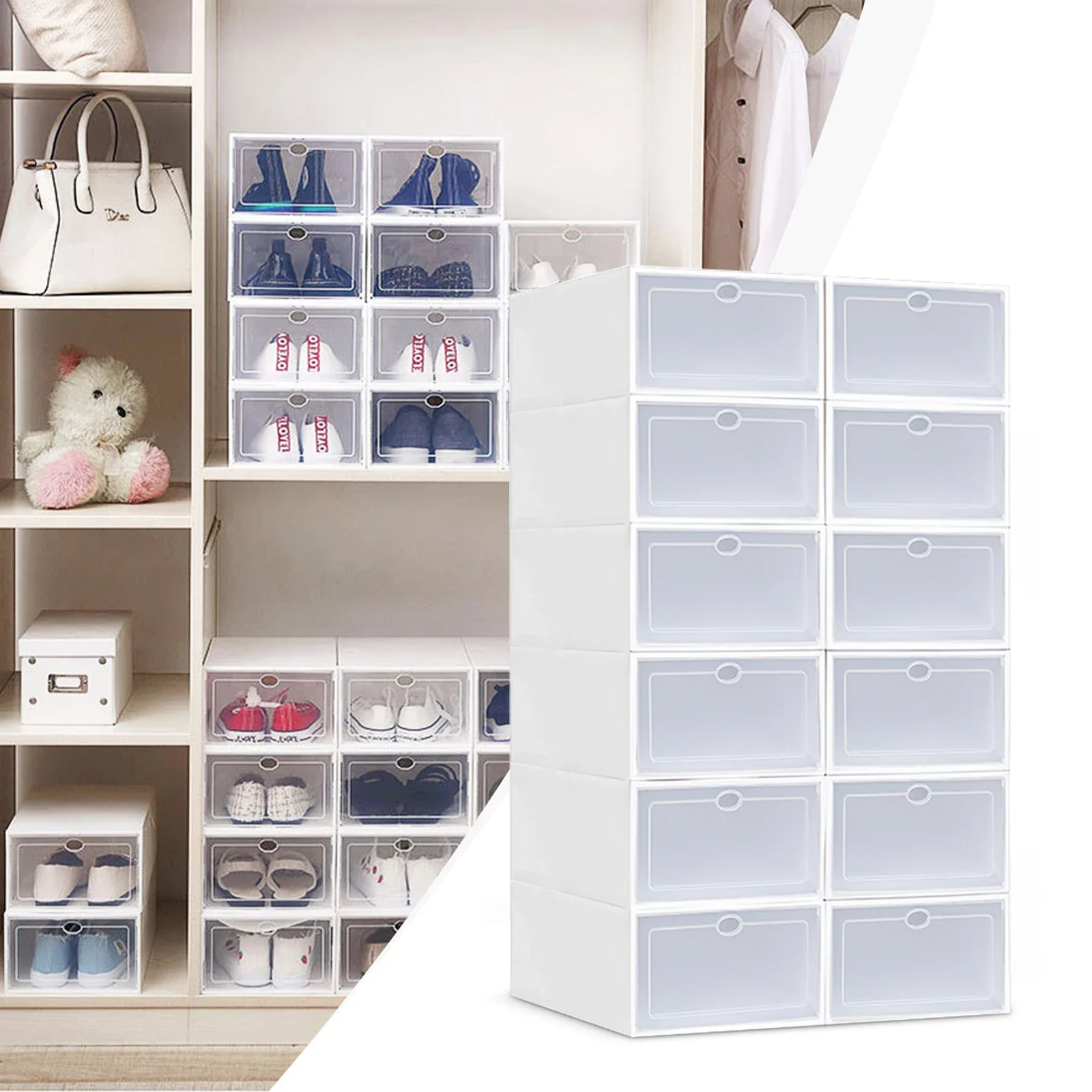 Foldable Shoe Box – Space-Saving, Breathable Design - Image 5