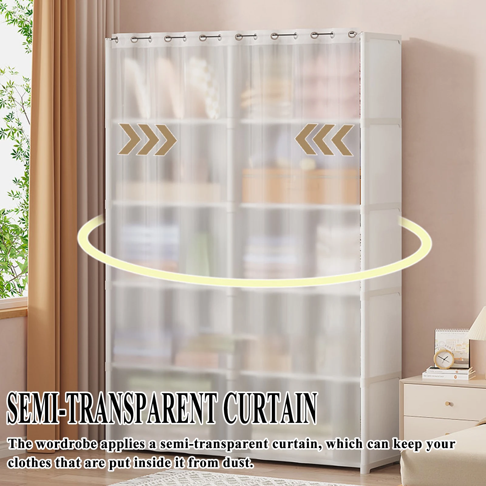 6-Layer Dustproof Wardrobe – High-Capacity Organizer - Image 2