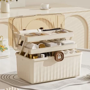 Large Multi-Layer Storage Box with Handle