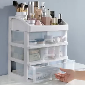 Makeup Organizer Box with Drawers – Cosmetic Storage