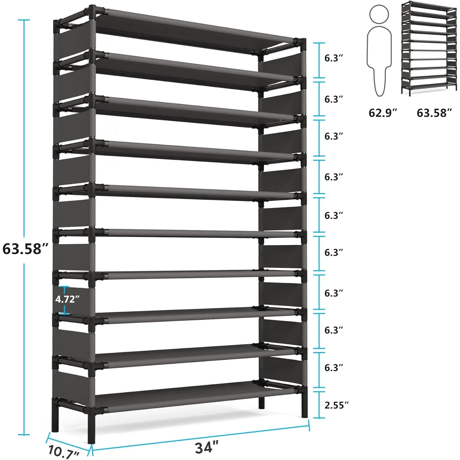Multi-Layer Storage Rack – Large Capacity Organizer - Image 3